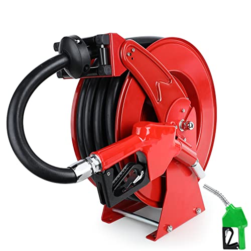 Fuel Hose Reel with Nozzle 50FT 3/4 Diesel Reel
