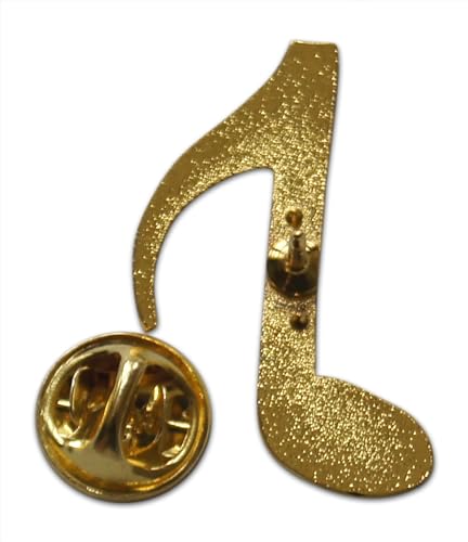 Image of Novel Merk Music Note Lapel Pin, Hat Pin & Tie Tack Set - Clutch Back