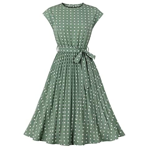Wellwits Women's Vintage Polka Dot Dress Cover