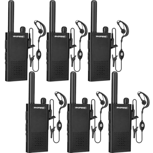 Baofeng T26 Walkie Talkies Long Range, Rechargeable Li-ion Battery 16 FRS Channel Two Way Radios with Earpieces for Adults, Handheld Mini Compact Walky Talky with Type-C Charging