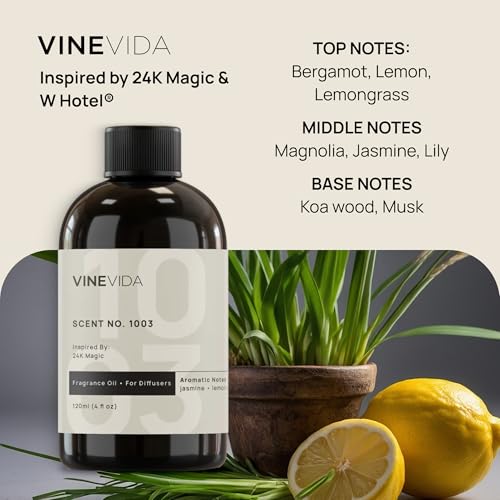 VINEVIDA (Pack of 4) Hotel Fragrance Collection Diffuser Oil - Hotel Scents Diffusers for Home - Cold Air Diffuser Oil - Hotel Scent Essential Oil, Diffuser Scents No. 1000, No.1001, No.1007, No.1003 - Image 5