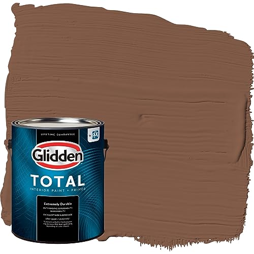 Glidden Total Interior Wall Paint & Primer All-in-One, Spiced Cinnamon/Beige, Eggshell, 1 Gallon by Glidden - Used condition - US$26.91