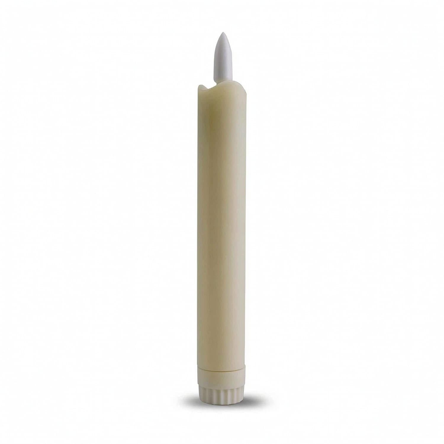 Slim LED Candle Realistic Simulated Candle Cylindrical Flameless Candles Ribbed for Performers, Dancers, Stage Performance, Photoshoots, Theatre, Belly Dance, 9 Led Smooth Candles-image-7