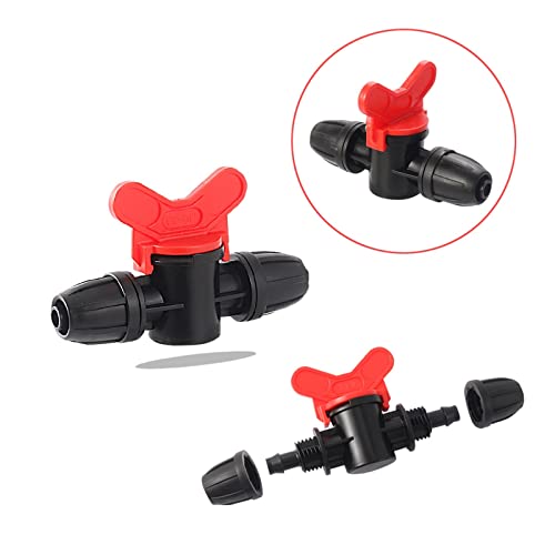 Válvula de ajuste de manguera de 8mm y conector de micropulverización para riego de jardín 4
