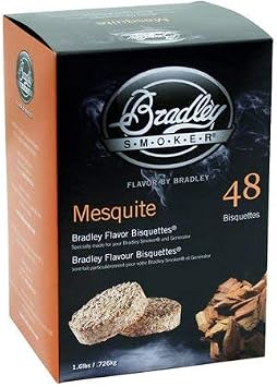 Bradley Smoker Bisquettes for Grilling and BBQ, Mesquite Special Blend, 48 Pack