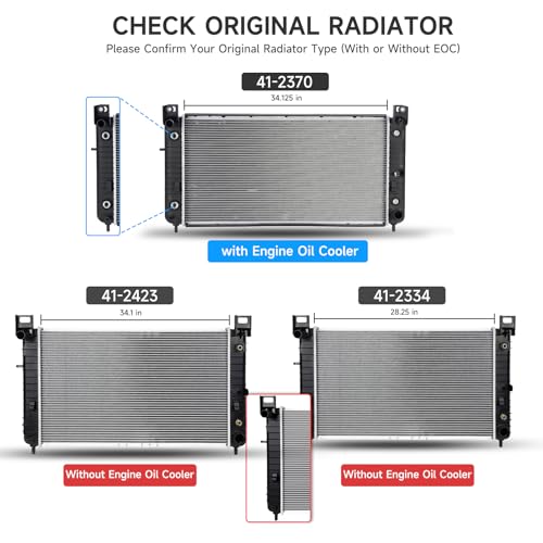 Image of 2370 Radiator for Cadillac Escalade 6.0 V8 2002-2006