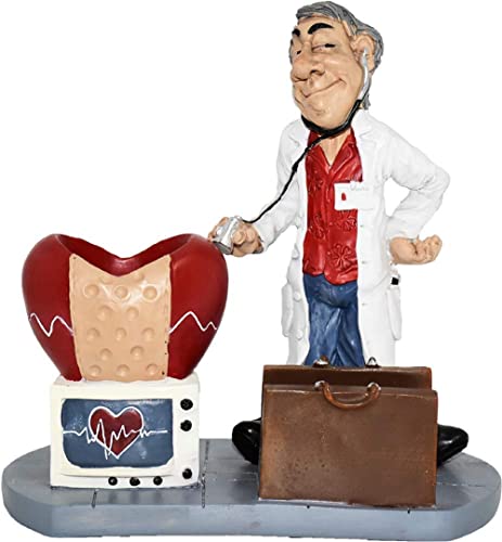 Image of AUGEN Polyresin Funny Doctor Idol Statue Showpiece for Home Decor Decoration and Gifting (1 Piece, 6723-I2)