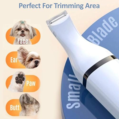 Luxuz 3-in-1 Dog & Cat Grooming Kit, Rechargeable Quiet Pet Clippers with Nail Grinder & Paw Trimmer, Cordless Low-Noise Electric Grooming Trimmer with Guide Combs for Small Medium Pets - Thumbnail 4