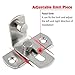 Jiozermi 4 Pcs 90 Degree Right Angle Door Latch with Screws, Sliding Door Lock Barrel Bolt for Doors & Windows