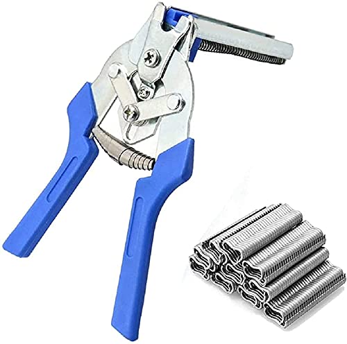 Jfyy 1 Pcs 2021 Type M Nail Ring Pliers, Multifunction Cage Clamp Hog Ring Pliers Kit With 600 Pcs Of Galvanized Steel Nails Stainless Railing Pliers #TOP26