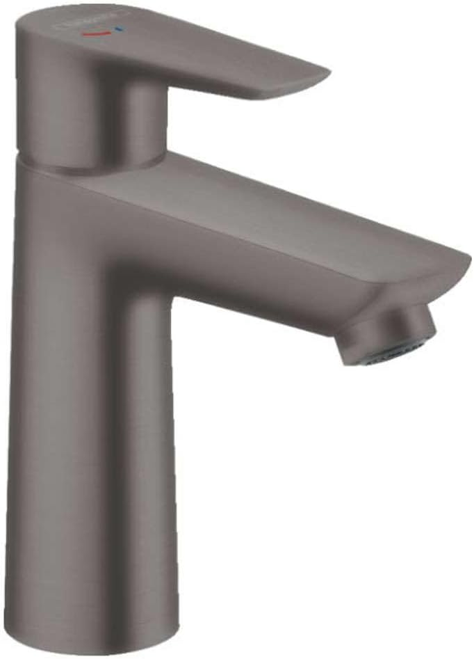 Hansgrohe Single-Lever Washbasin Mixer Tap, Brushed Black Chrome, Spout Height, 110 mm