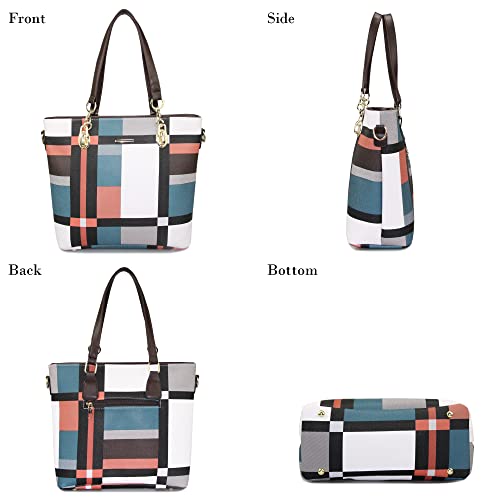 Image of OTMIPIML Purses and Handbags for Women Synthetic Leather Tote Crossbody Bags Satchel Purses Set 6pcs | Set