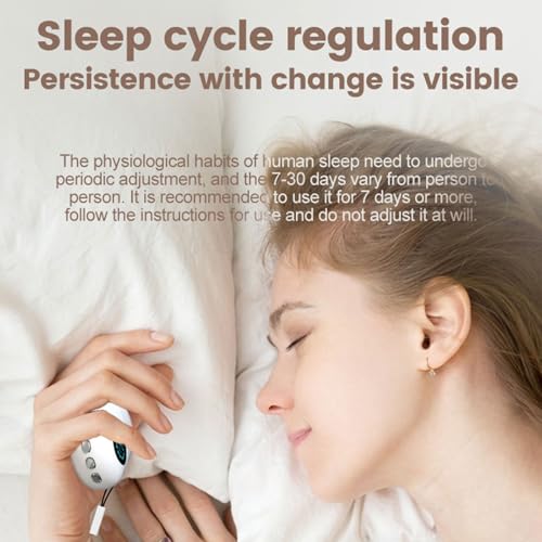 TWAMYCKN Double Function Handheld Relaxation Device with 12 Adjustable Intensities Auto Shutoff Feature Compact Sleep Improvement Tool for Adults Rechargeable Handheld Stress Reliever