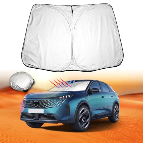 Pare-soleil pliable Peugeot 3008 évite le volant brûlant et les rayons UV