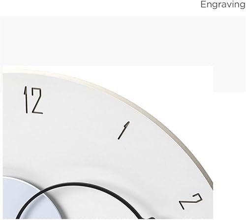 Miniatura 5 de Reloj de pared - Reloj de pared moderno de 15 pulgadas con puntero acrílico único, silencioso, sin tictac, redondo, decorativo, de cuarzo, fácil de
