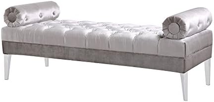 Uptown Club Scott Modern Upholstered Bedroom Bench Grey