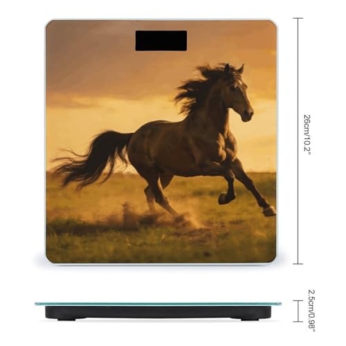 Báscula digital Galloping Horse de vidrio templado miniatura 2