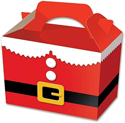 10 x Christmas Santa Suit Party Meal / Treat Boxes