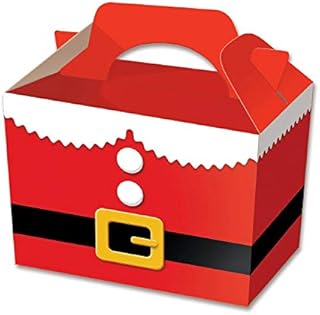 10 x Christmas Santa Suit Party Meal / Treat Boxes