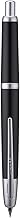 Jinhao 20 Series Squeeze Fountain Pen, Black Piano Retractable Fine Nib with Ink Converter Set (Silver Clip)