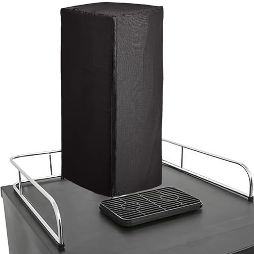 Kegerator Beer Tower Cover, Single or Double Tap Draft Tower Dust Cover, Waterproof, Tear-Resistant, Durable 600D (18*6.5*10, Black) by KRRRSJDJ - Used condition - US$25.57