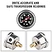 EFI Fuel Pressure Regulator Kit with Bypass Return 0-100psi Pressure Gauge AN6-6AN Fuel Line Hose Fitting Connectors Kit Adjustable Universal Aluminum (black)