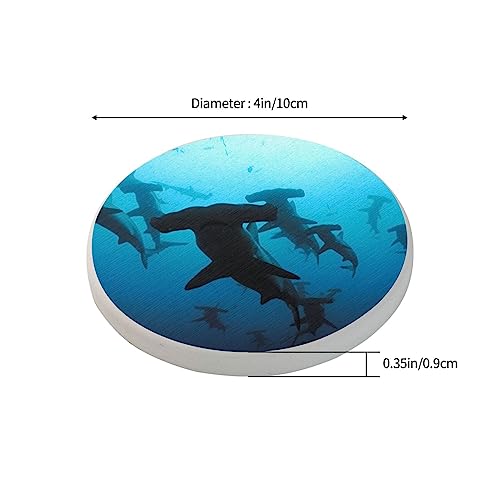 Dessous de verre requins marteaux anti-condensation pour protéger la table - 4