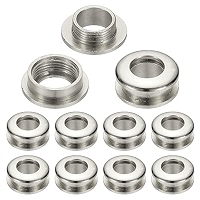 4 œillets Laiton 5mm (1/5 Pouce) – Surface Arc, Couleur Noir – Marque Zaplyte – Parfaits Pour Cuir, Tissu, DIY