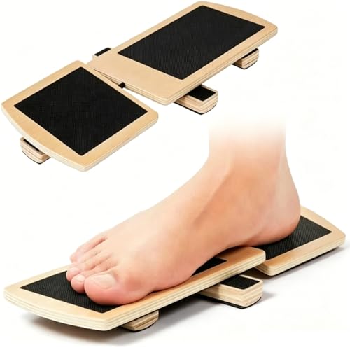Festes Holz-Knöchelbrett Fußstrecker, Gleichgewichtstrainer & Balanceboard, Haltungskorrektur-Trainer, Ideal für Stabilisierung, Ballett und Übungen