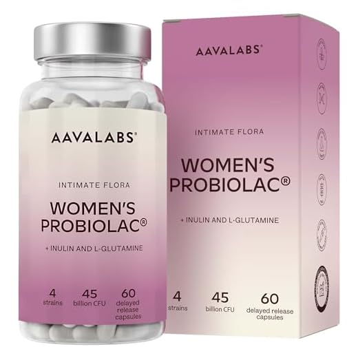 Fermenti Lattici Probiotici Donna - 4Ceppi Batterici 45MiliardiCFU - Integratore Donna Probiotico Completo + Inulina e L-Glutammina - Integratori Donna senza OGM, senza Glutine e Lattosio - 60 Capsule