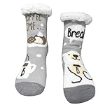 Excellente isolation thermique : Le matériau épais des pantoufles d'hiver et chaussettes douillettes offre une excellente isolation thermique pendant les hivers froids. La chaussette chaude d'hiver intéressante peut efficacement empêcher l'air froid de pénétrer et garder vos jambes au chaud tout le temps.