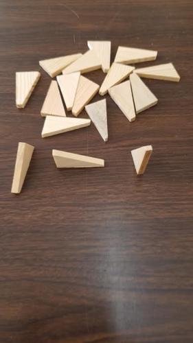 48-Jumbo Canvas Keys-Stretcher Bar Corner Wedges, Pine Wood, Made in