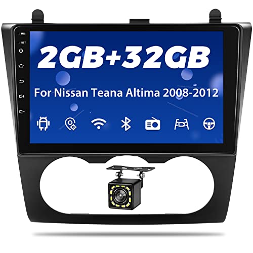 2G+32G Android Car Radio for Nissan-Altima-Stereo 2008-2012, 9 Inch Touchscreen Radio for Nissan Altima with Bluetooth Navigation WiFi FM RDS Backup Camera