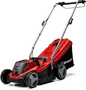 Einhell Akku-Rasenmäher GE-cm 18/33 Li-Solo Power X-Change (18 V, 33 cm Schnittbreite, bis 200 m², Brushless, 30L Grasfangkorb, 25-65 mm Schnitthöhe, ohne Akku)