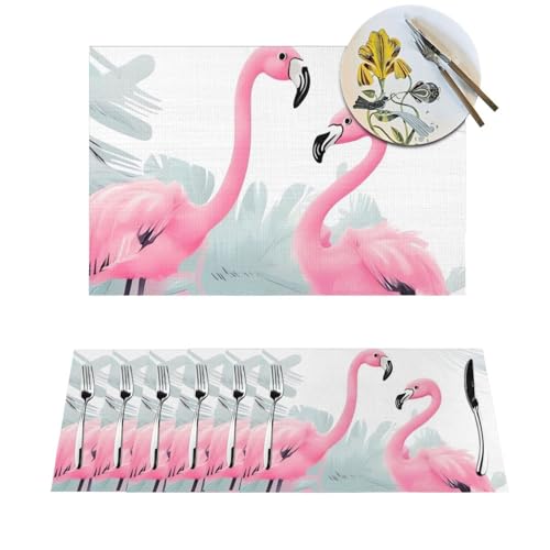 Sets de table tissés en PVC antidérapants et résistants à la chaleur