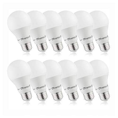 Otronics A19 LED Light Bulb,Non-Dimmable 9W LED Bulb [65W Equivalent], 2700K (Soft White), 800 Lumens, Medium Screw Base(E26), UL-Listed(pakc of 12)