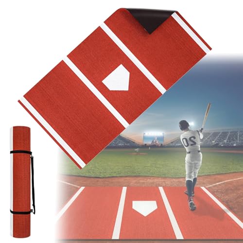 Colchoneta de lanzamiento de sóftbol y béisbol con césped artificial