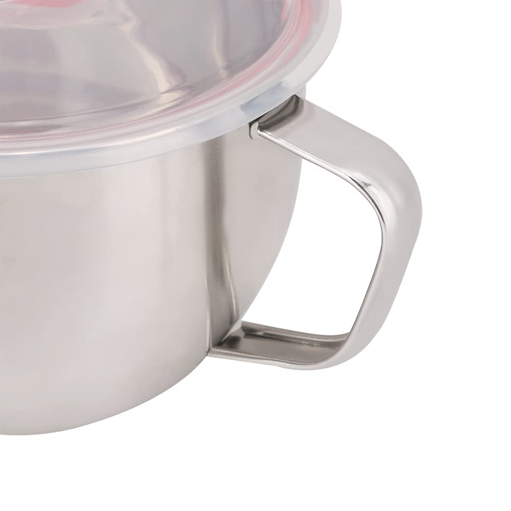 Bol à Nouilles De 1200 Ml En Acier Inoxydable 304 Avec Couvercle, Bol à