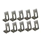 VILLFUL Ganchos Metálicos para Colgar Marcos de Fotos Clip Resorte Giratorio, Material Metal Plata, Paquete de 50 Piezas para Impresiones y Cama de Impresora 3d