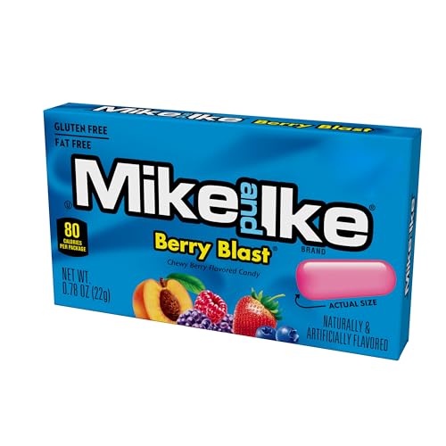 Image of Mike and Ike Berry Blast Candy, 0.78 Ounce Box (Pack of 24)