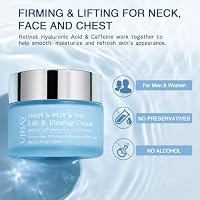 UJhay Retinol Neck Cream, Hyaluronic Acid and Caffeine Enriched Neck Firming Cream to Minimize Fine Lines & Dullness - 3-in-1 Moisturizing Cream for Neck, Chest and Face (50 ml/1.7 oz) — image 4
