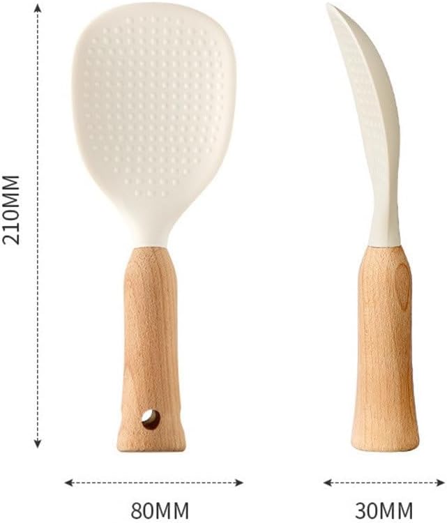 LVUNZJCA ライススプーン 家庭用シリコンライススプーン ライススプーン サービングスプーン 米、かき混ぜ用