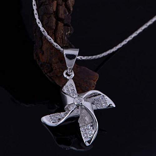 Naszyjnik 925 Sterling Silver Set Krzyż Wisiorek Wisiorek Koło Wiatru