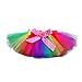 Tutu Dreams Clown Rainbow Skirt for Girls LOL Costume Birthday Dance Party (6 for 5-6Y, Rainbow)