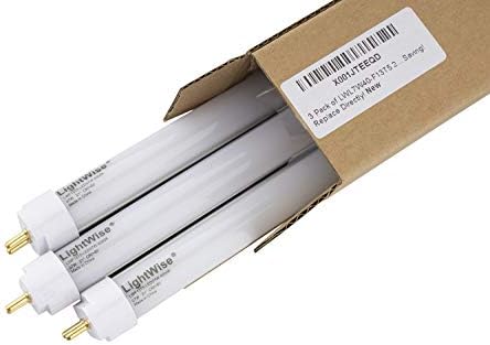 Lightwise LWL7W40-F13T5 21" Direct Replacement Led Tube, 7-Watt, White, 4000K, Retrofit 13W T5 Fluorescent Tube of your Uncder-Cabinet Lights 50% Energy Saving, Replace Directly Set of 3