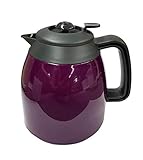 doppelwandiger Glaskolben Ersatzkanne Thermokanne für Kaffeemaschine SC KA 520 und 520.1 Purpur