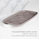 Ubbi Vertical Baby Bottle Drying Rack, Space Saving Countertop Drying Rack Baby Accessory, Taupe - 5