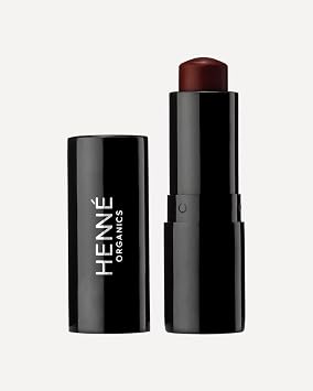 Henne Organics Luxury Lip Tint - Moisturizing, Sheer Natural Color - Nightfall Dark Red