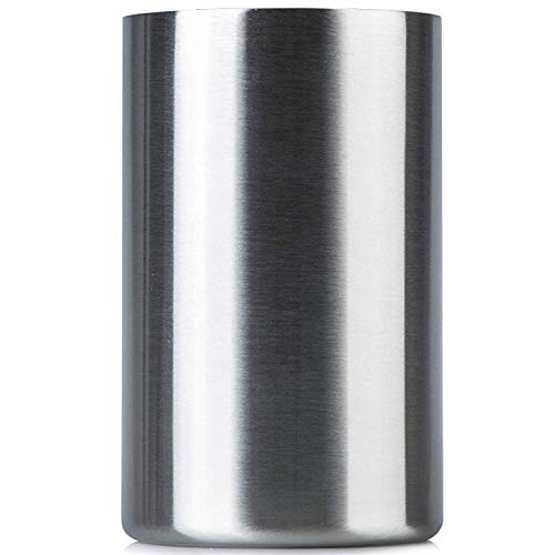 TYREE Insulated - Raffreddatore per vino con aeratore per vino, adatto per bottiglie di vino da 750 ml, fresco per ore in acciaio inossidabile senza sudore/secchio per champagne