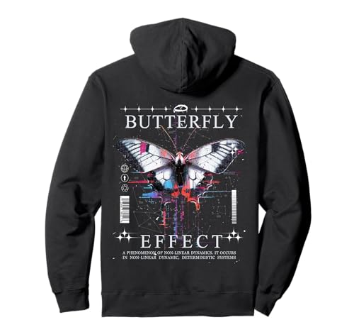 Backprint Aesthetic Butterfly Effect Urban Streetwear �p�[�J�[